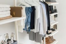 a simple small closet for necessary things