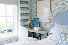a cozy blue bedroom design