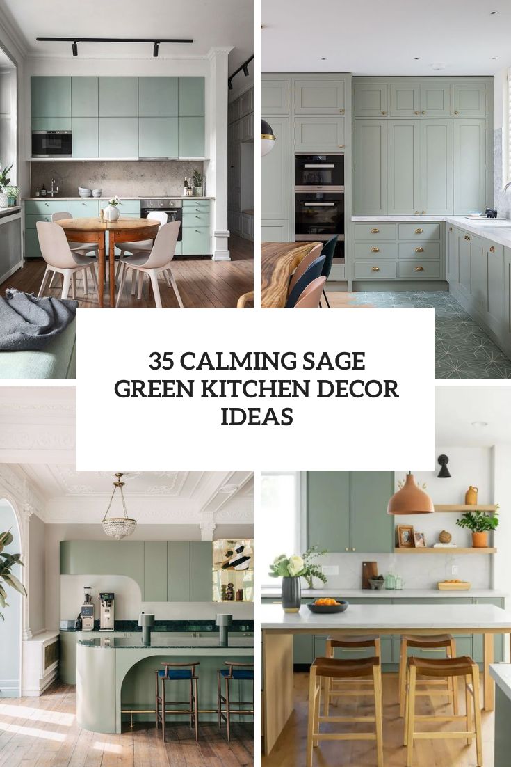 calming sage green kitchen decor ideas cover
