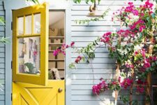 a lovely yellow front door