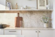 an airy neutral kitchen design