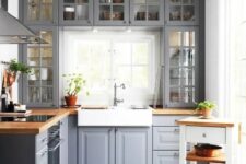 a cozy grey kitchen design