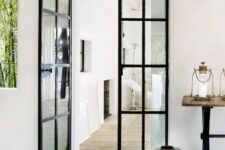 black metal framing will give French doors a fresh new look still refined as before