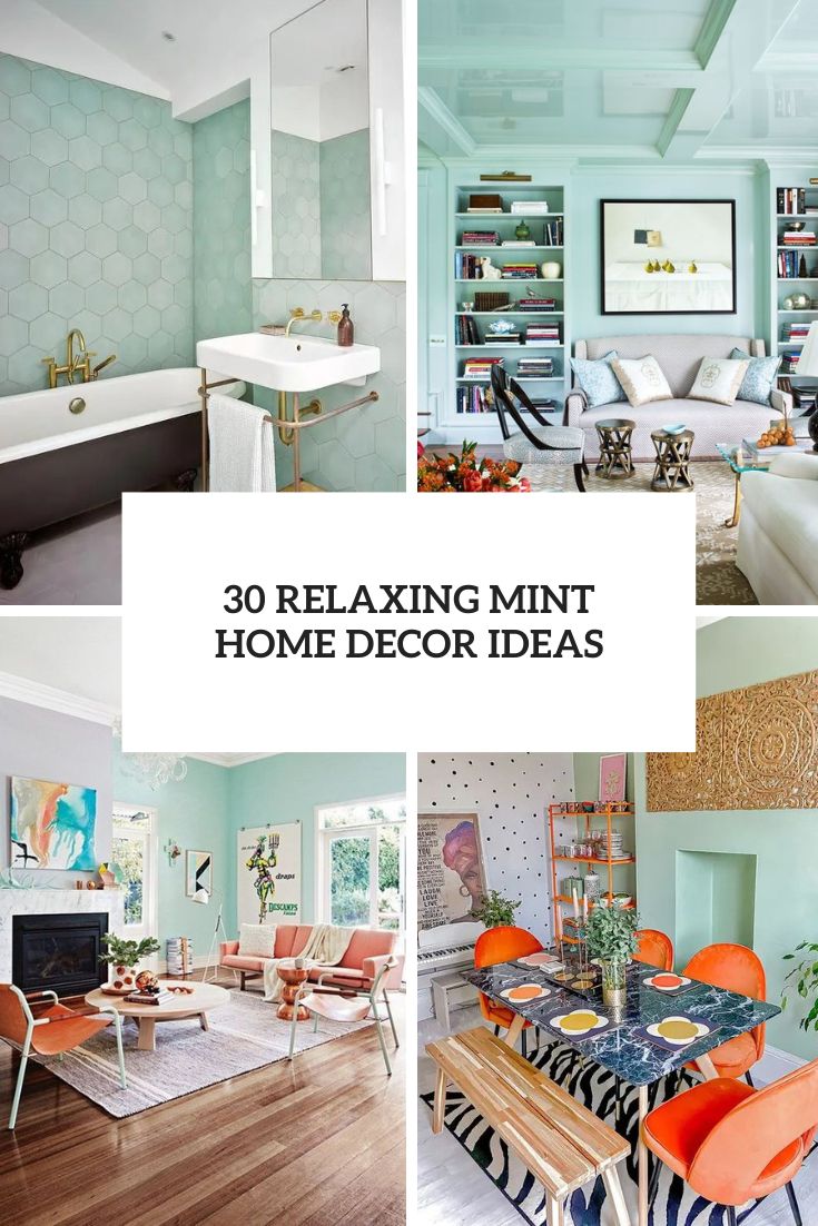 relaxing mint home decor ideas cover