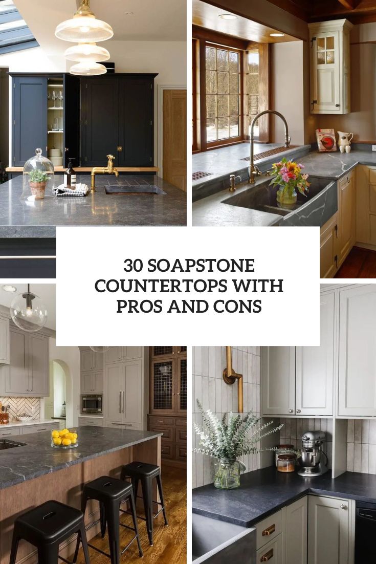 soapstone countertops with pros and cons cover