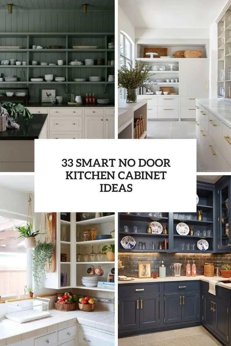 smart no door kitchen cabinet ideas cover