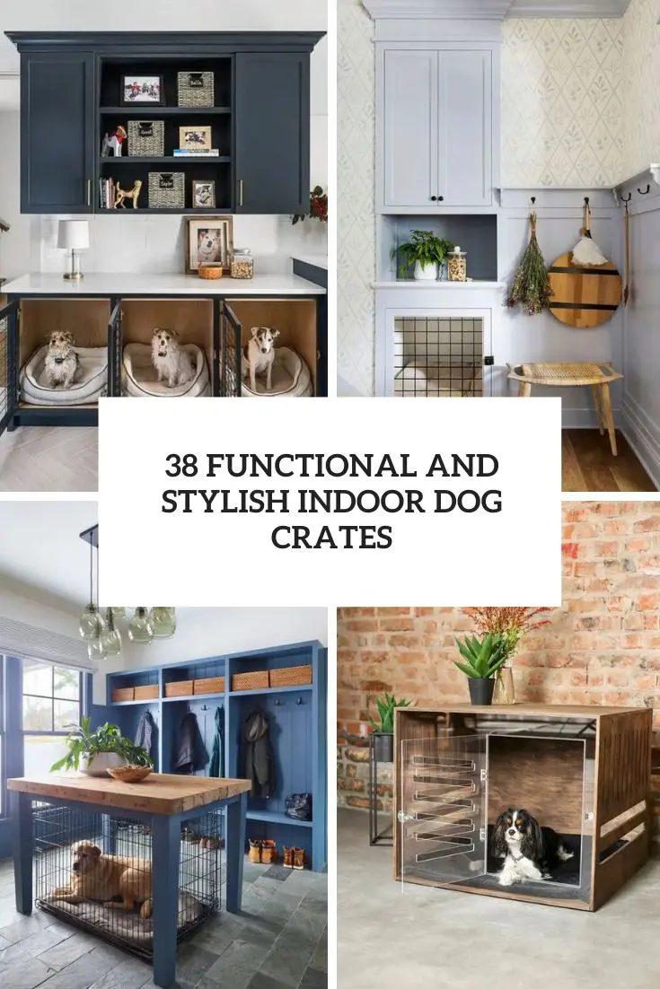 functional and stylish indoor dog crates cover