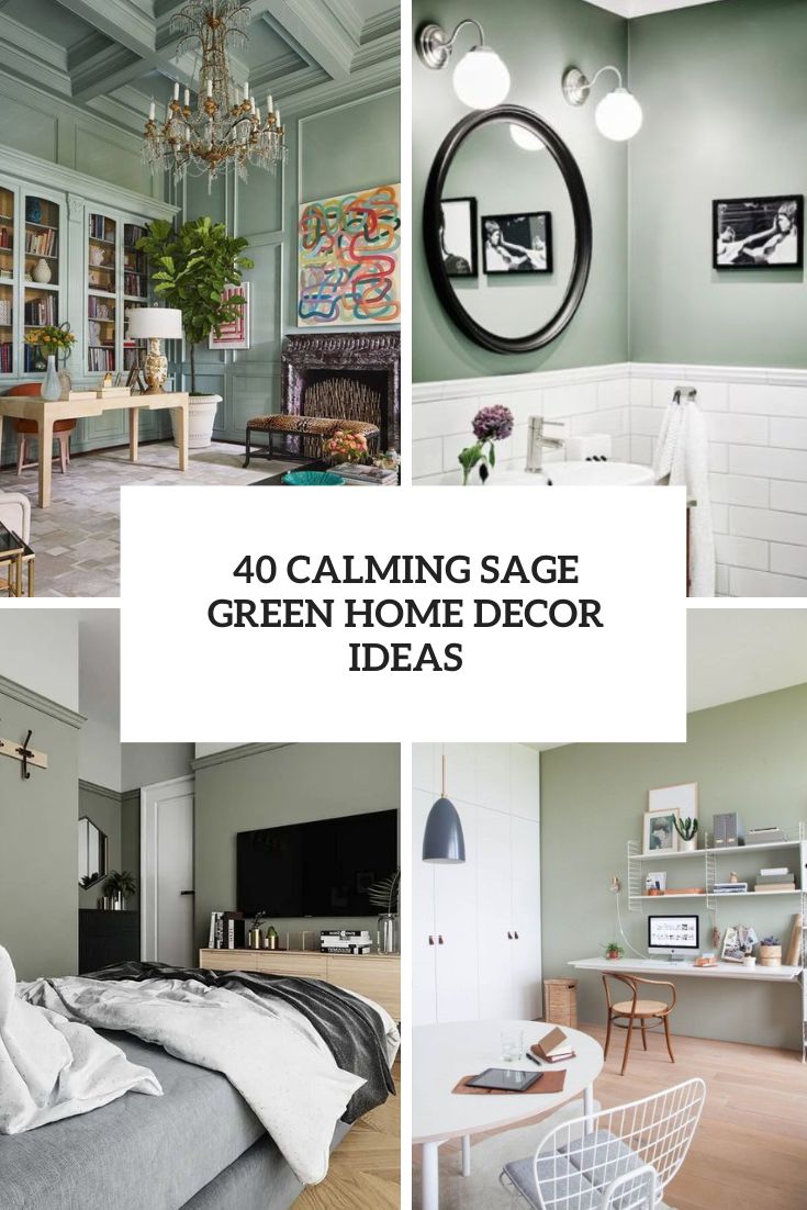 calming sage green home decor ideas cover