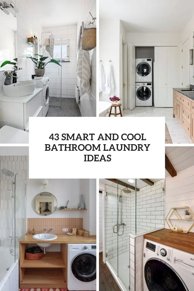 smart and cool bathroom laundry ideas cover