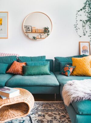 Turquoise Shell Sofa 35 Bold Turquoise Sofa Ideas To Try - Shelterness
