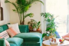 a cozy colorful living room design