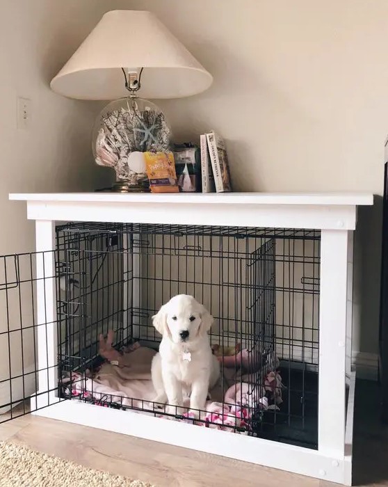 A cool diy indoor dog house