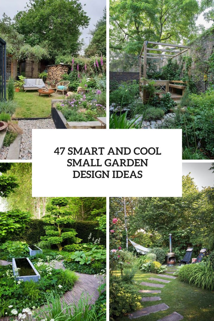 smart and cool small garden decor ideas cover