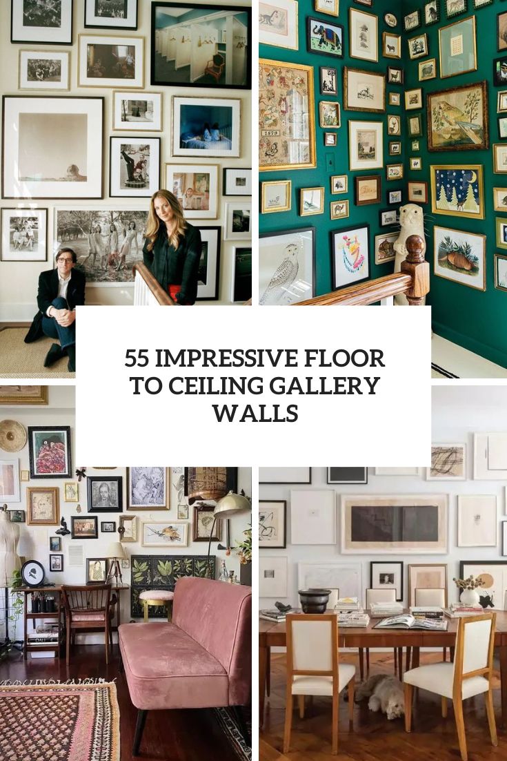55 Impressive Floor To Ceiling Gallery Walls