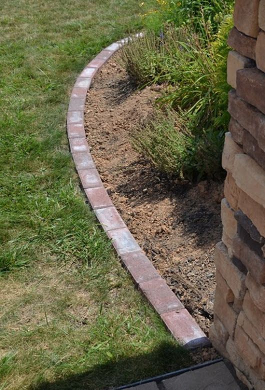 classic brick garden edging is a stylish idea for any garden, it works with most of styles and is easy to install