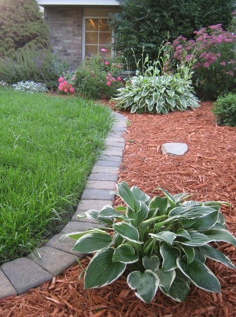 elegant garden brick edging is a cool idea for most of gardens, it will easily fit almost any space