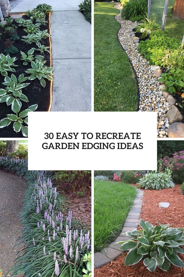 easy to recreate garden edging ideas cover