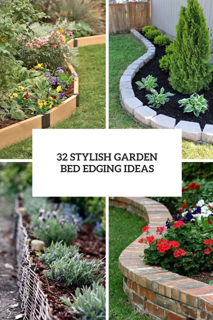 32 Stylish Garden Bed Edging Ideas
