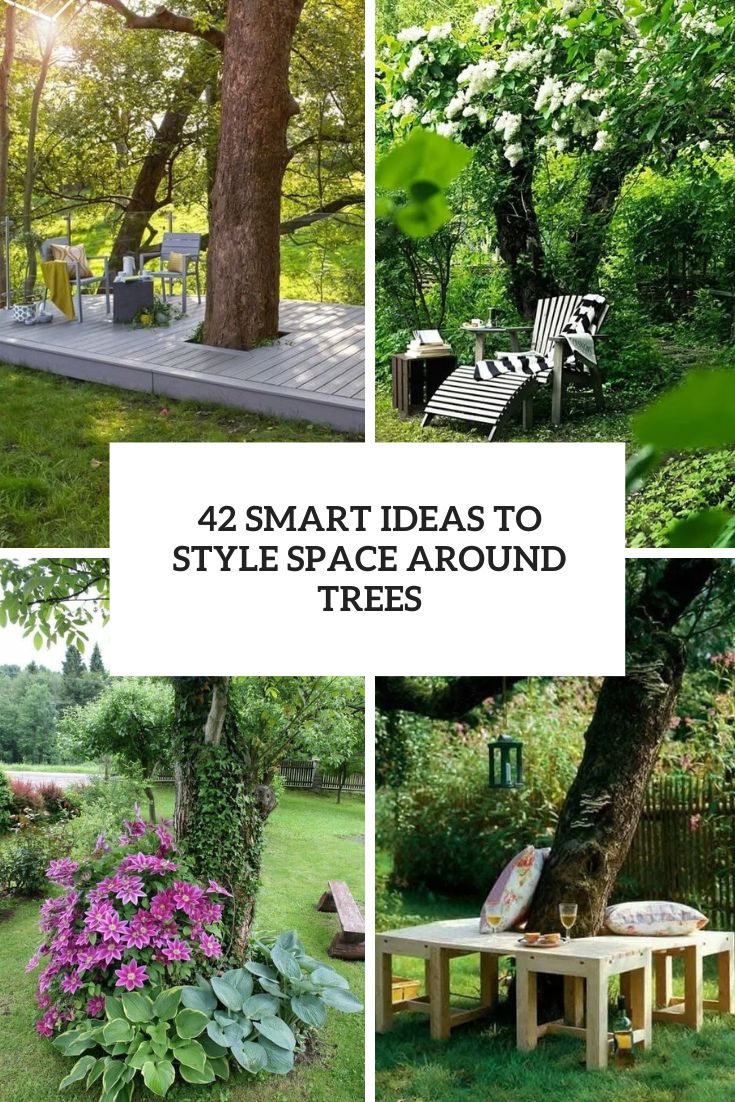 smart ideas to style space around trees cover