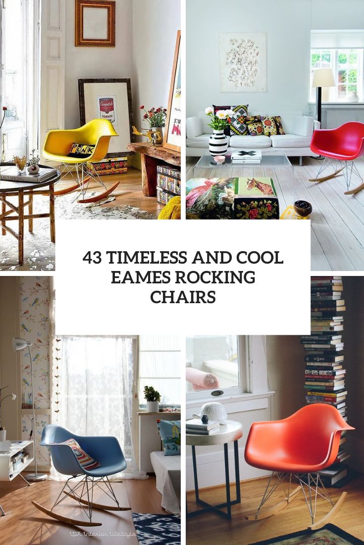 timeless and cool eames rocking chairs cover