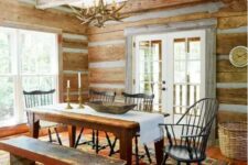 a lovely chalet dining room