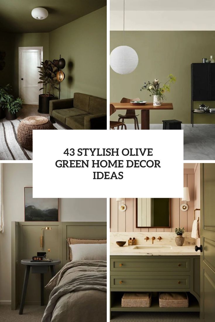 stylish olive green home decor ideas cover