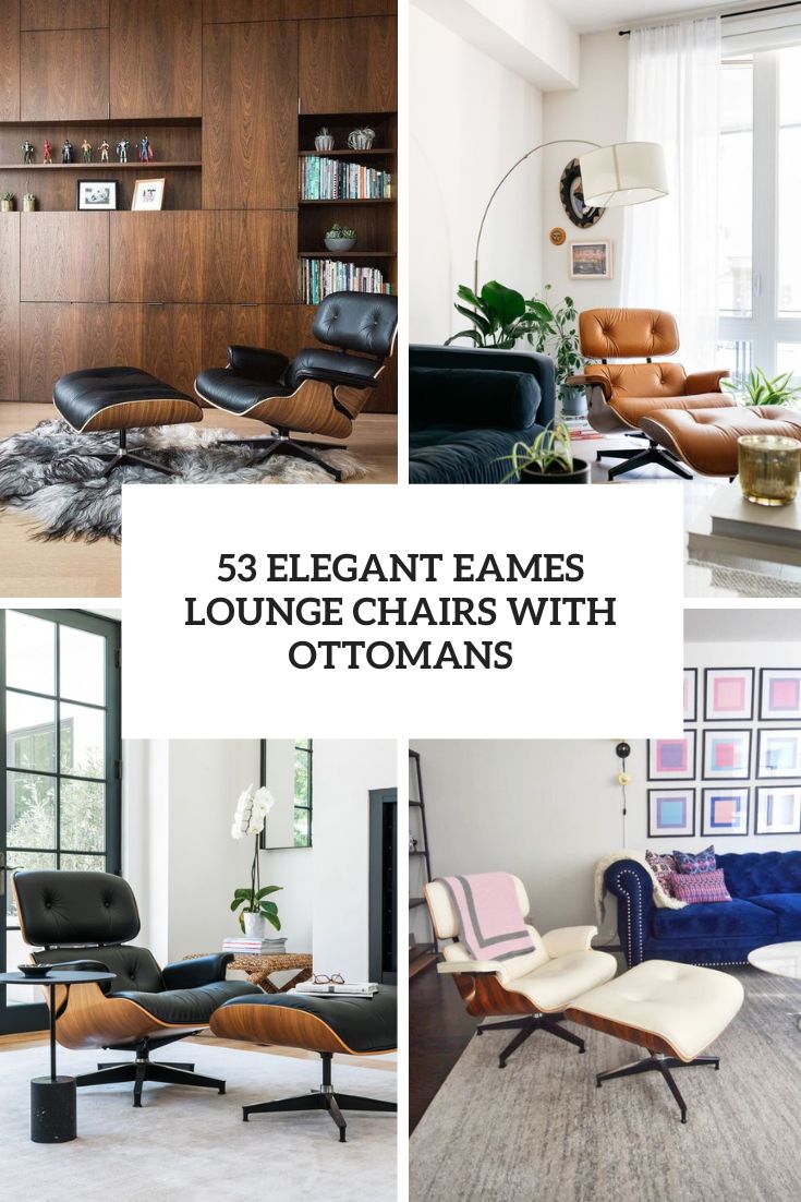 elegant eames lounge chairs with ottomans cover