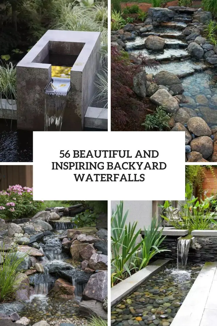 56 Beautiful And Inspiring Backyard Waterfalls
