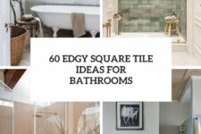 60 edgy square tile ideas for bathrooms cover