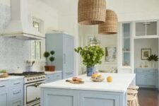 a cozy coastal kitchen design
