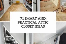 71 smart and practical attic closet ideas cover