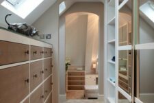 a practical narrow closet