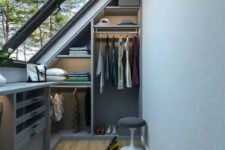 a small yet practical closet