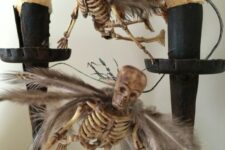 28 vampire skeletons are fun and cool decor for a Halloween party, they look great and out of the box