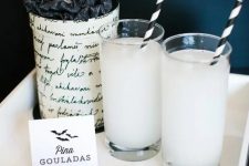 33 Pina Ghouladas and a black Raven-inspired glass are great for a Halloween party
