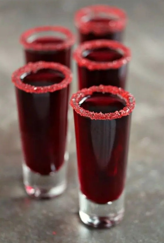bloody sangria cocktail for Halloween parties, not only for vampire ones