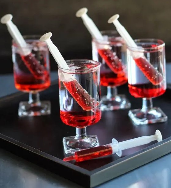 bloody shirley temples are ideal for a blood or vampire themed party, make some yourself and impress your guests