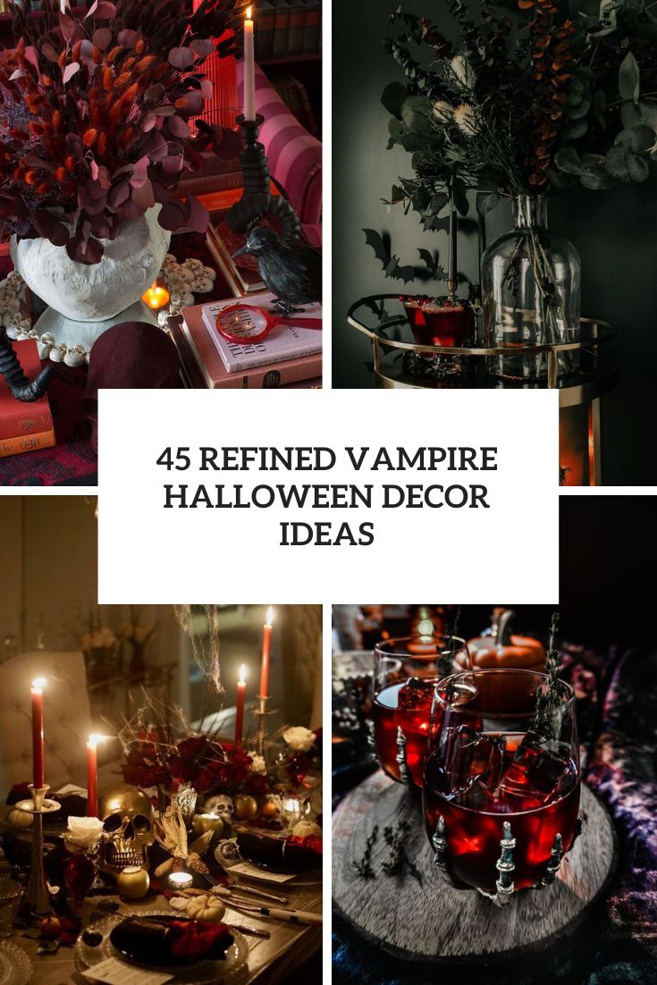 refined vampire halloween decor ideas cover