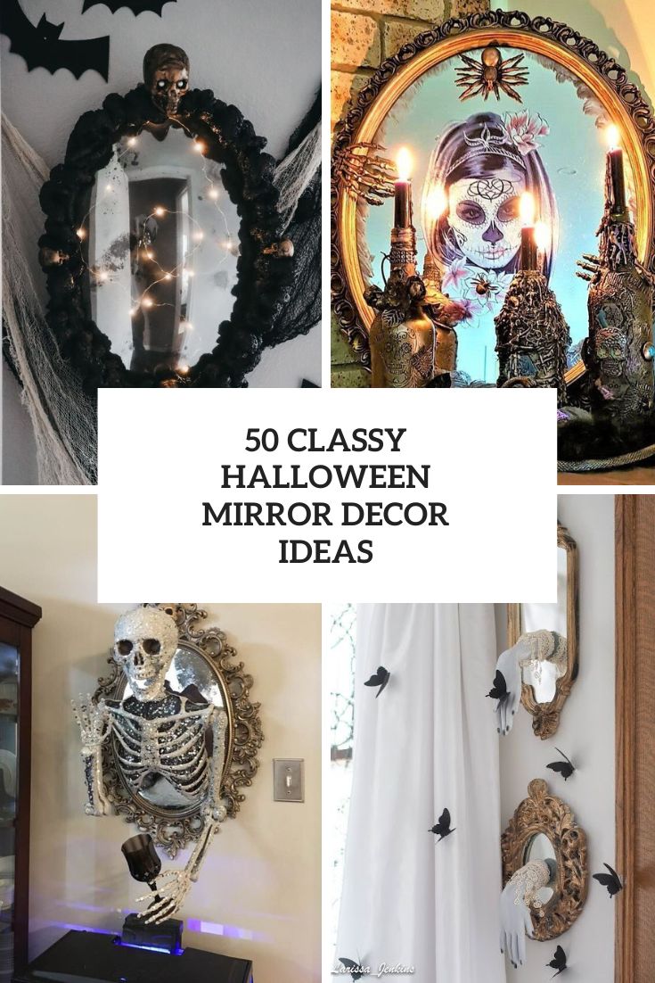 classy halloween mirror decor ideas cover