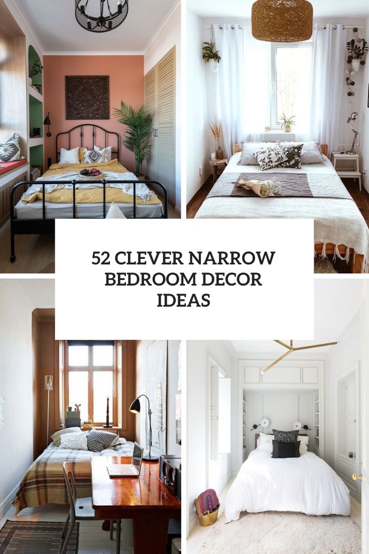 52 Clever Narrow Bedroom Decor Ideas