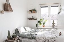 a cozy Scandi bedroom