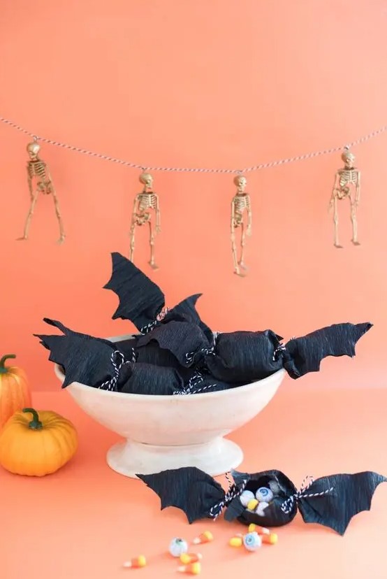 a creative skeleton garland will do for both a kids' and an adult party and will make your space cooler and bolder