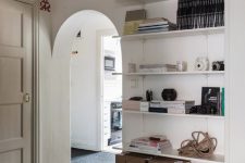 a practical way to use an arched doorway