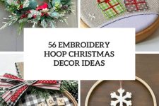 56 embroidery hoop christmas decor ideas cover