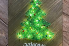 a cute glowing Christmas sign