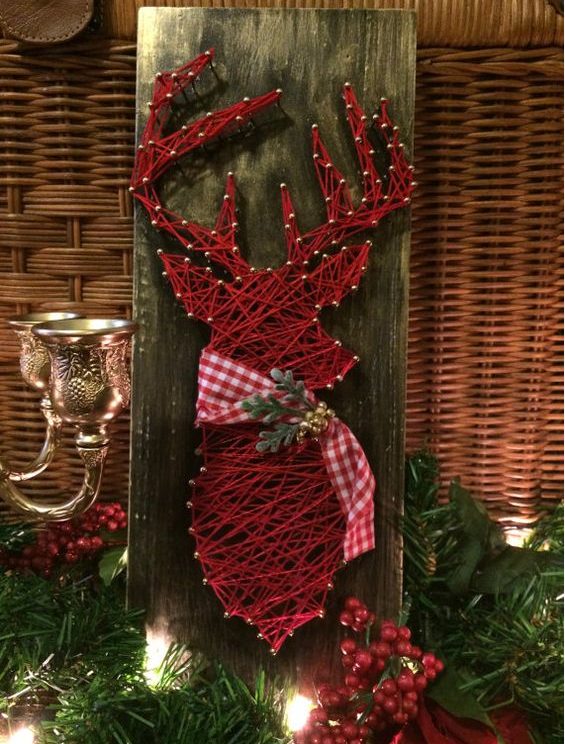 a red deer string art piece is ideal for Christmas, it looks and feels a bit woodland-like