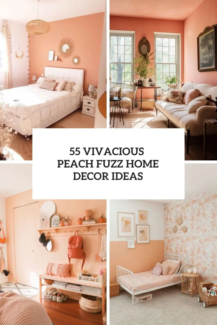 55 Vivacious  Peach Fuzz Home Decor Ideas