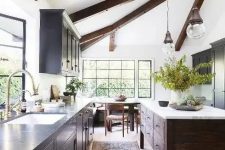 a cozy modern farmhouse kitchen design