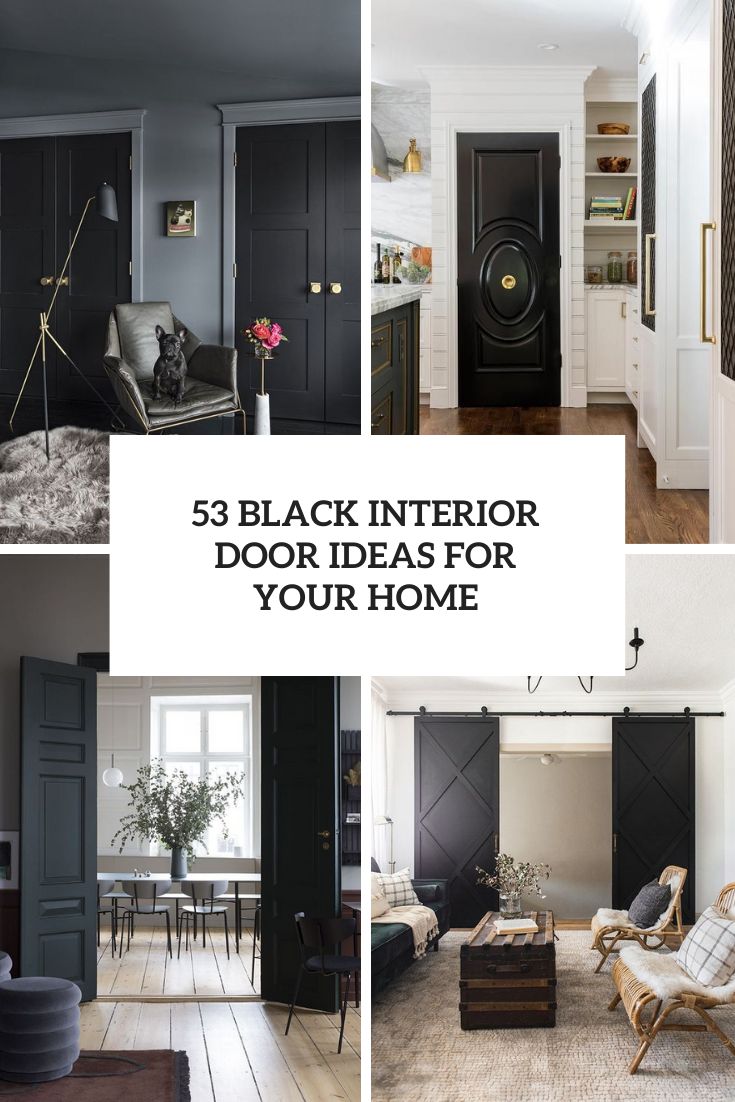 53 Black Interior Door Ideas For Your Home cover