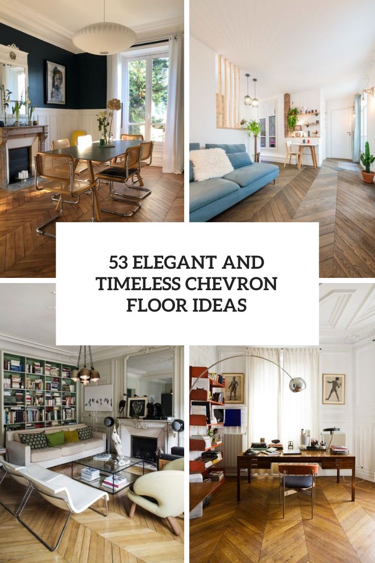 elegant and timeless chevron floor ideas
